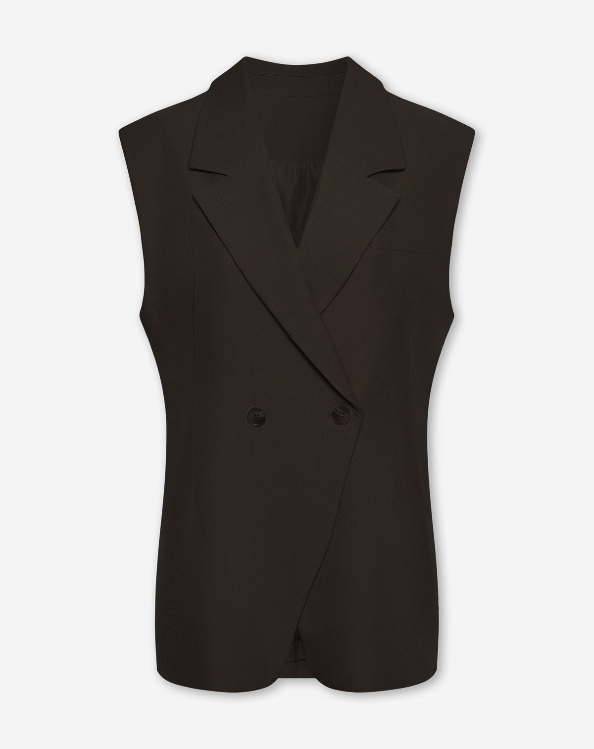 LORNA SLEEVELESS BLAZER BRUIN
