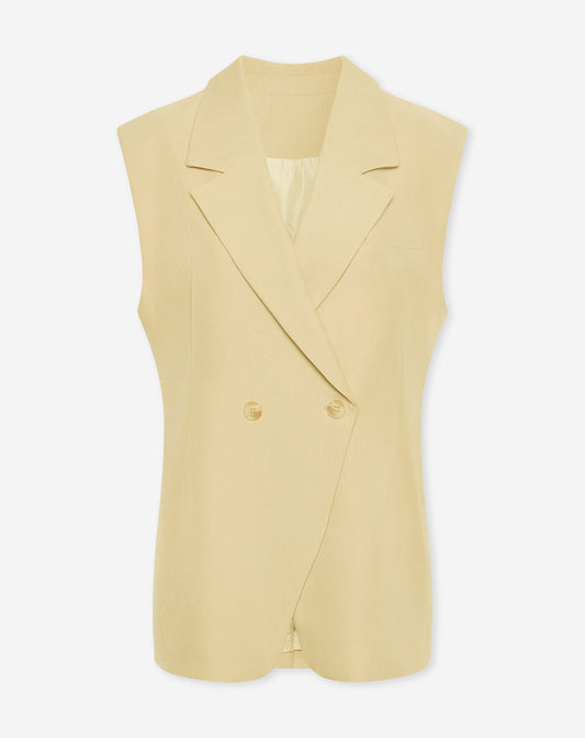 LORNA SLEEVELESS BLAZER BOTERGEEL