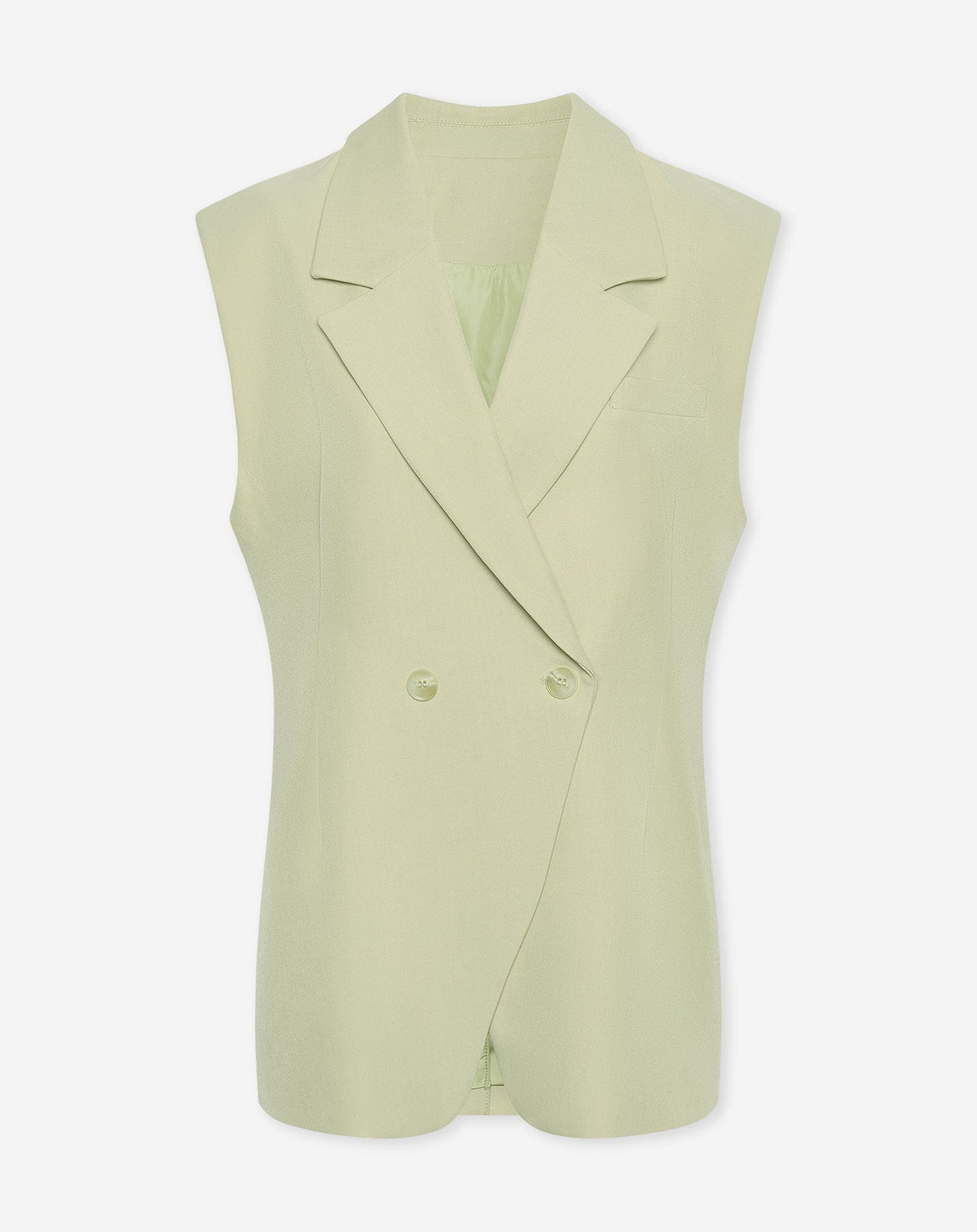 LORNA SLEEVELESS BLAZER PISTACHE