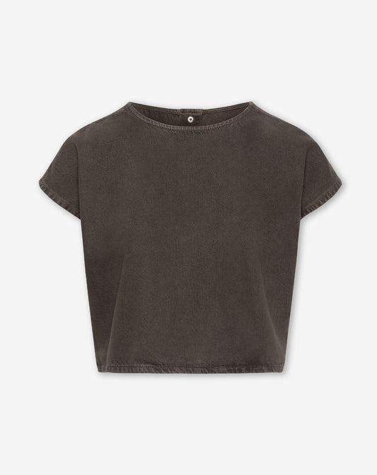 LOTTE  DENIM TOP BRUIN