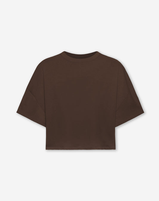 BASIC CROPPED OVERSIZED TEE BRUIN