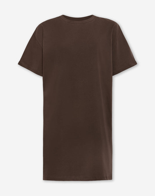 BASIC OVERSIZED TEE DRESS BRUIN