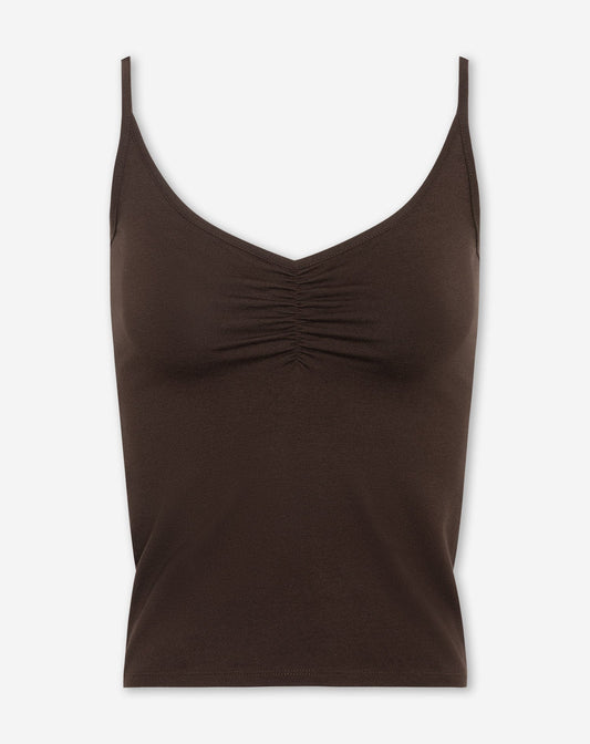 BASIC GATHERING SINGLET BRUIN