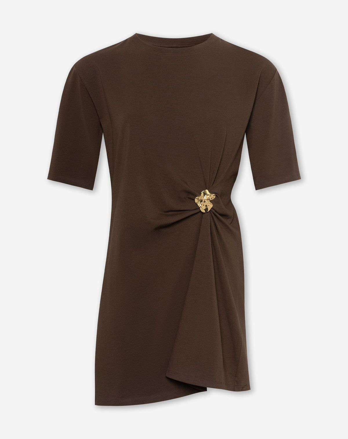 BROCHE TEE DRESS BRUIN