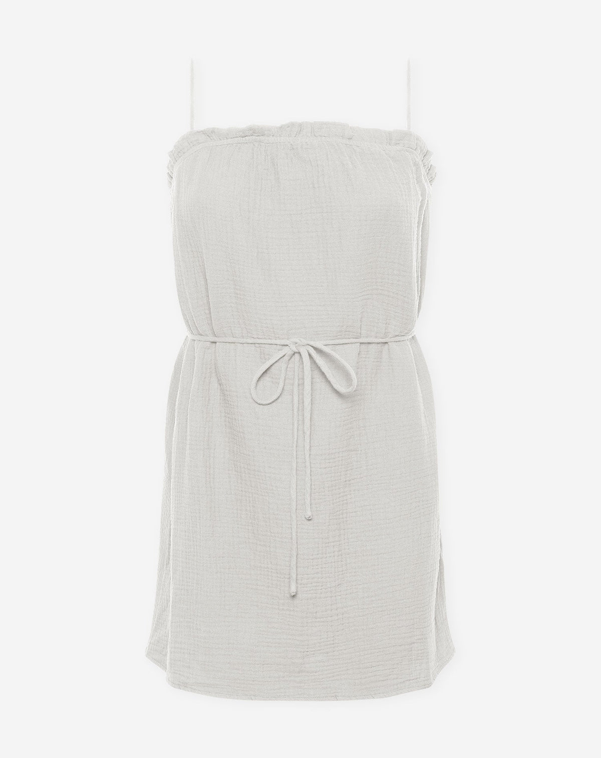 MOUSSELINE SHORT STRAP DRESS CRÈME