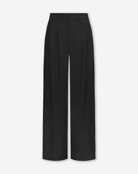 STEVIE WIDE LEG PANTALON PETITE ZWART