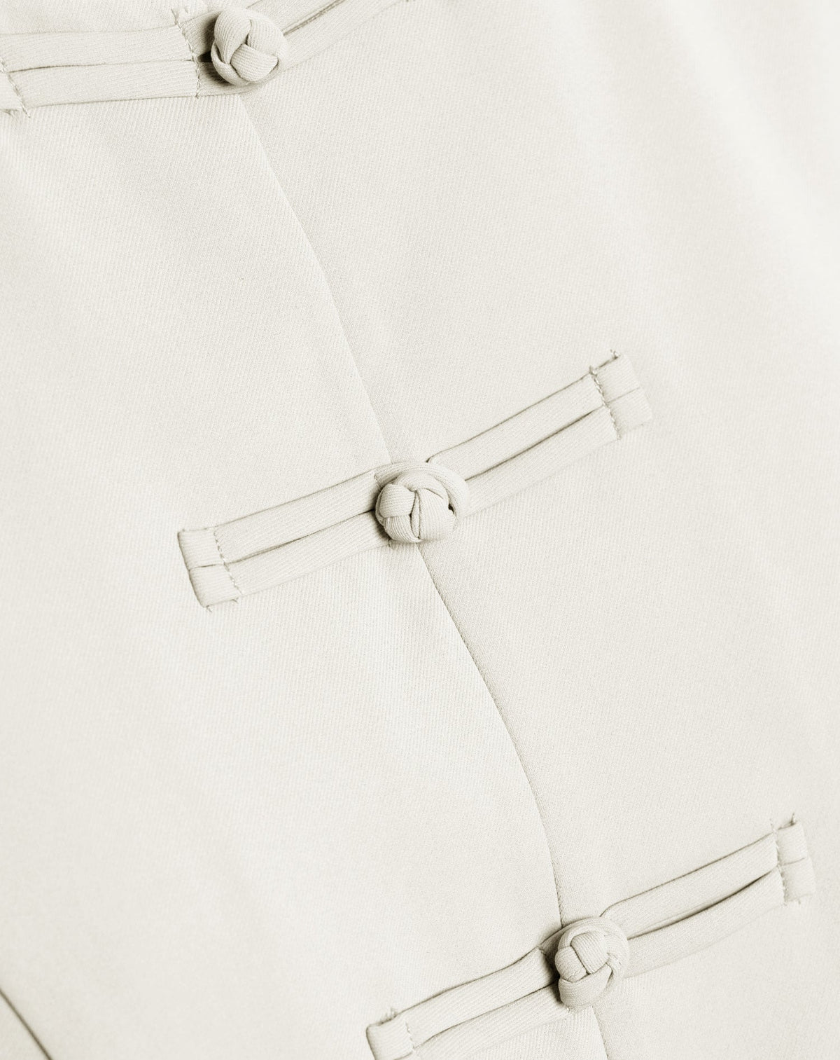 FLYNN MANDARIN GILET OFF WHITE