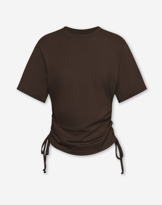 SIDE GATHERING TEE BRUIN