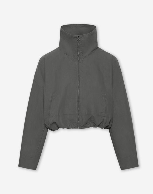 IMARA FUNNEL NECK JACKET DONKERGRIJS