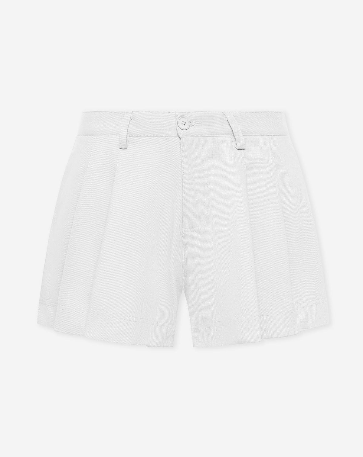 NAMI PLEATED TWILL SHORTS WIT
