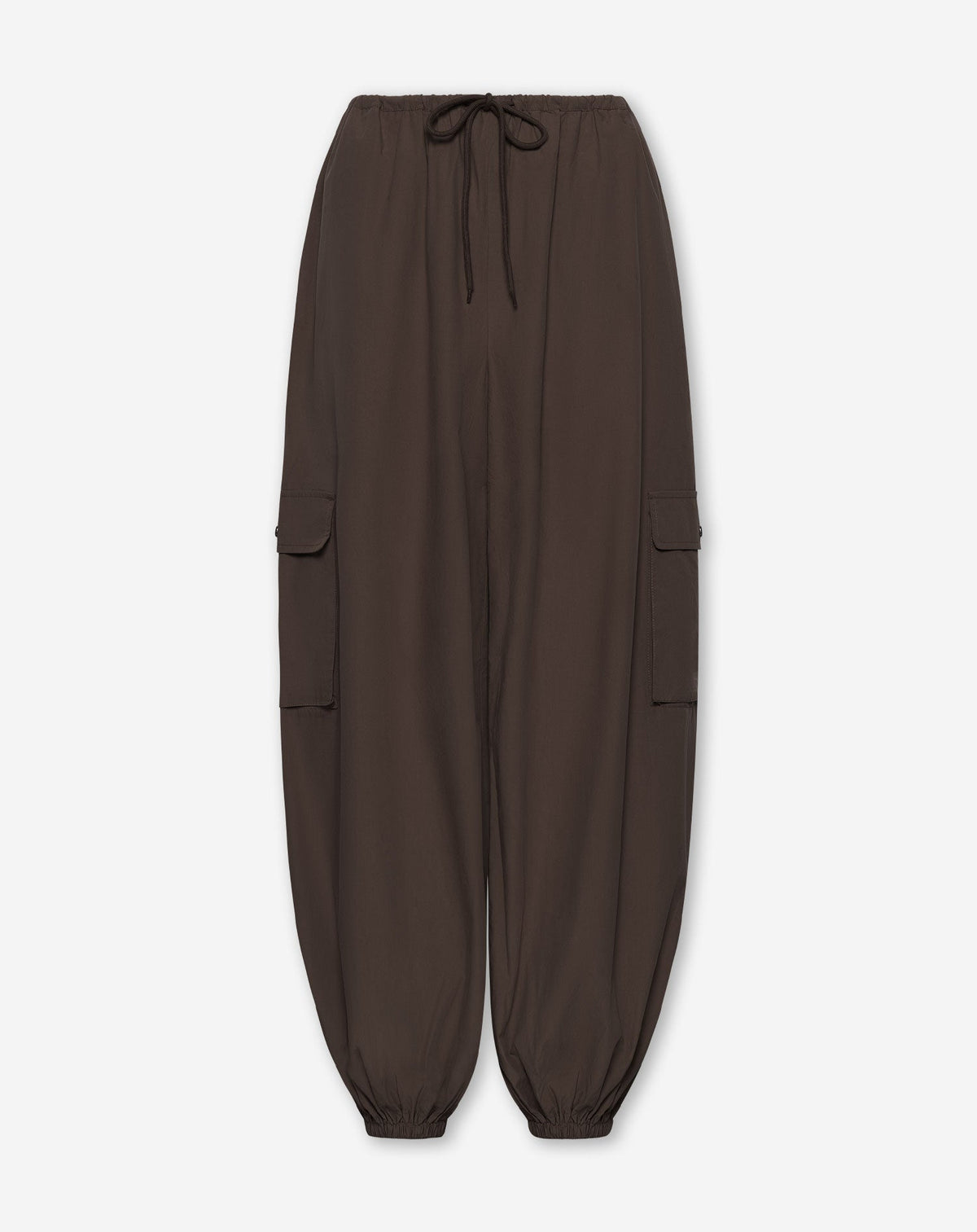PEGGY POPLIN CARGO BALLOON PANTS PETITE BRUIN