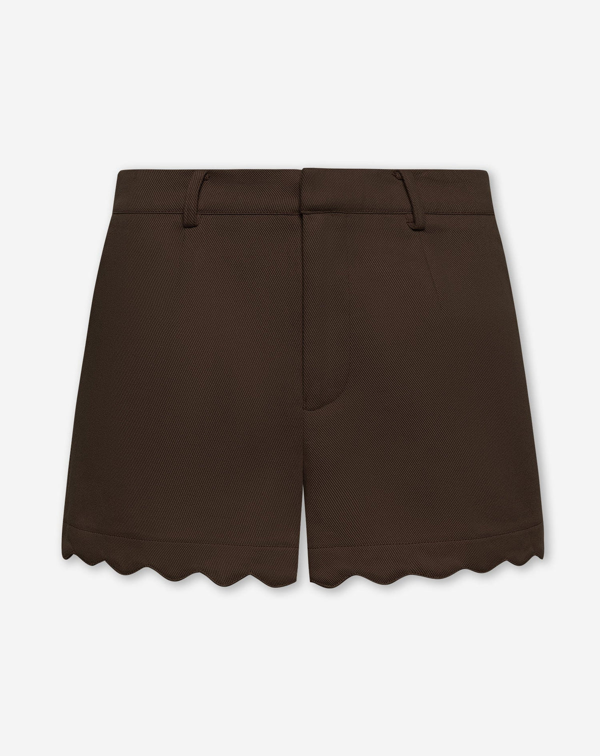 SCALLOPED EDGE SHORTS BRUIN