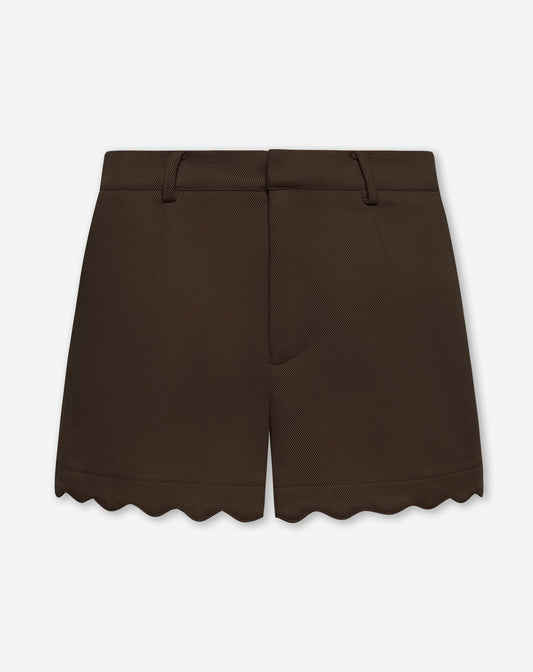SCALLOPED EDGE SHORTS BRUIN