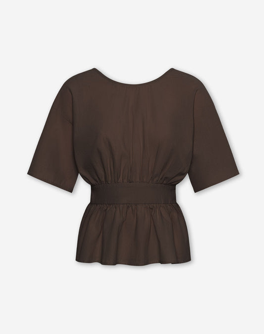 KIRA NAKED BACK TOP BRUIN