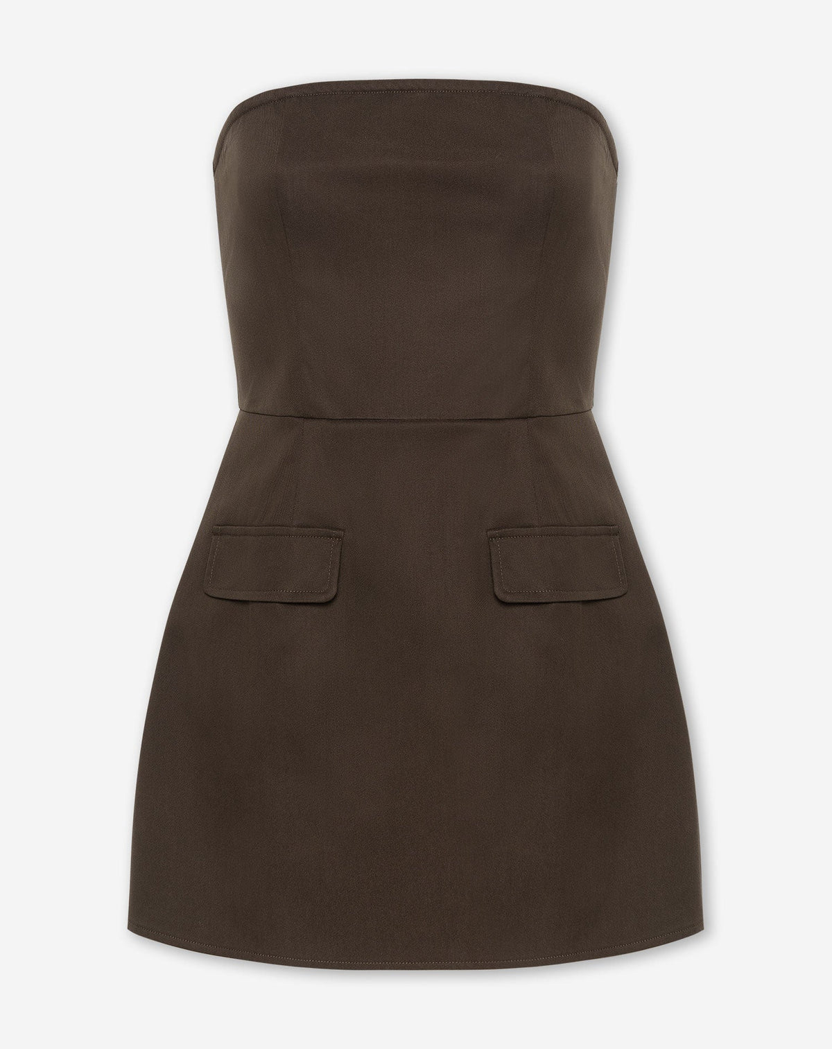 ZORAH BANDEAU MINI DRESS BRUIN