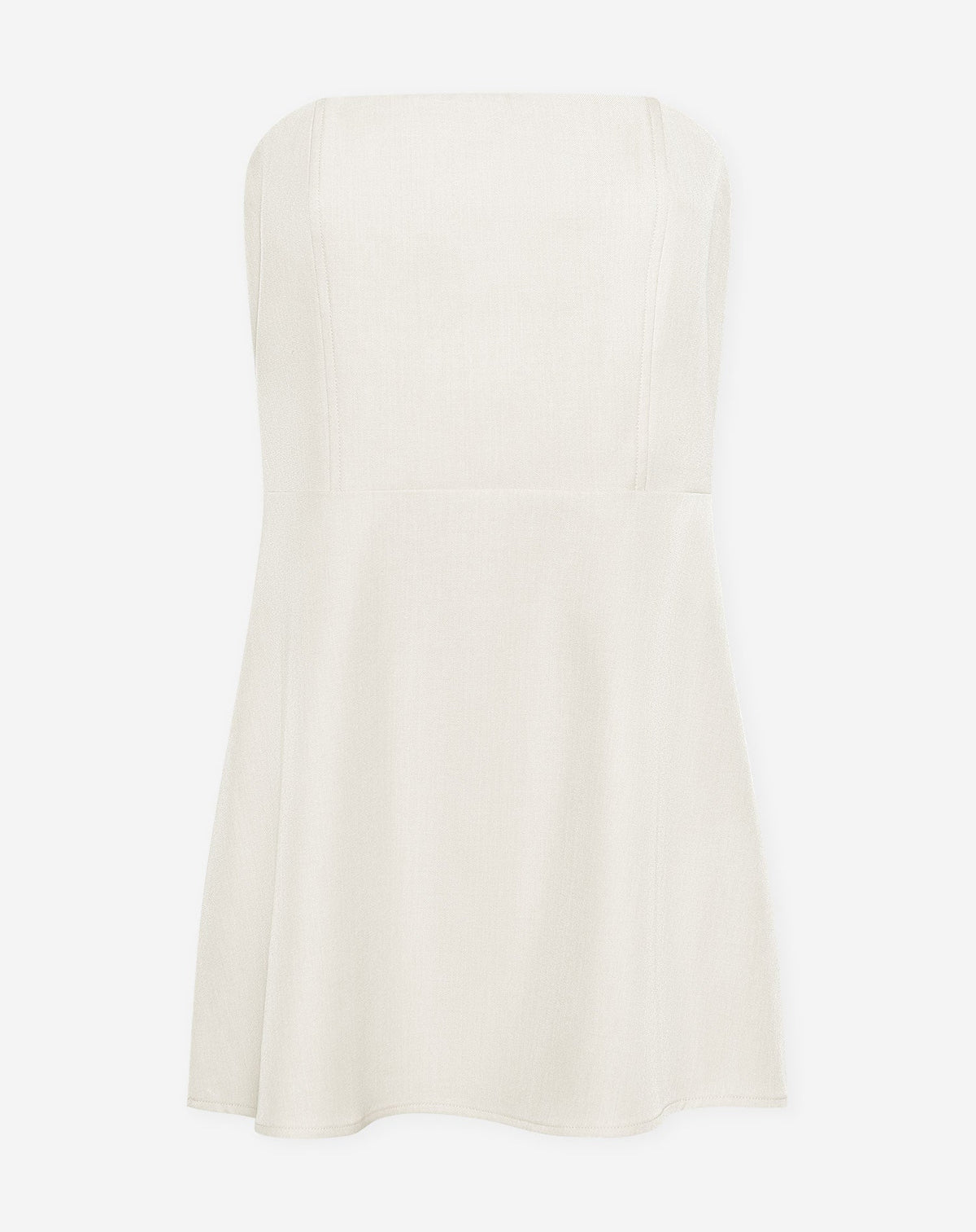 LORNA BANDEAU MINI DRESS CRÈME