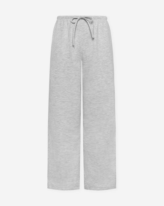 WIDE LOW RISE SWEAT PANTS TALL GRIJS MELANGE