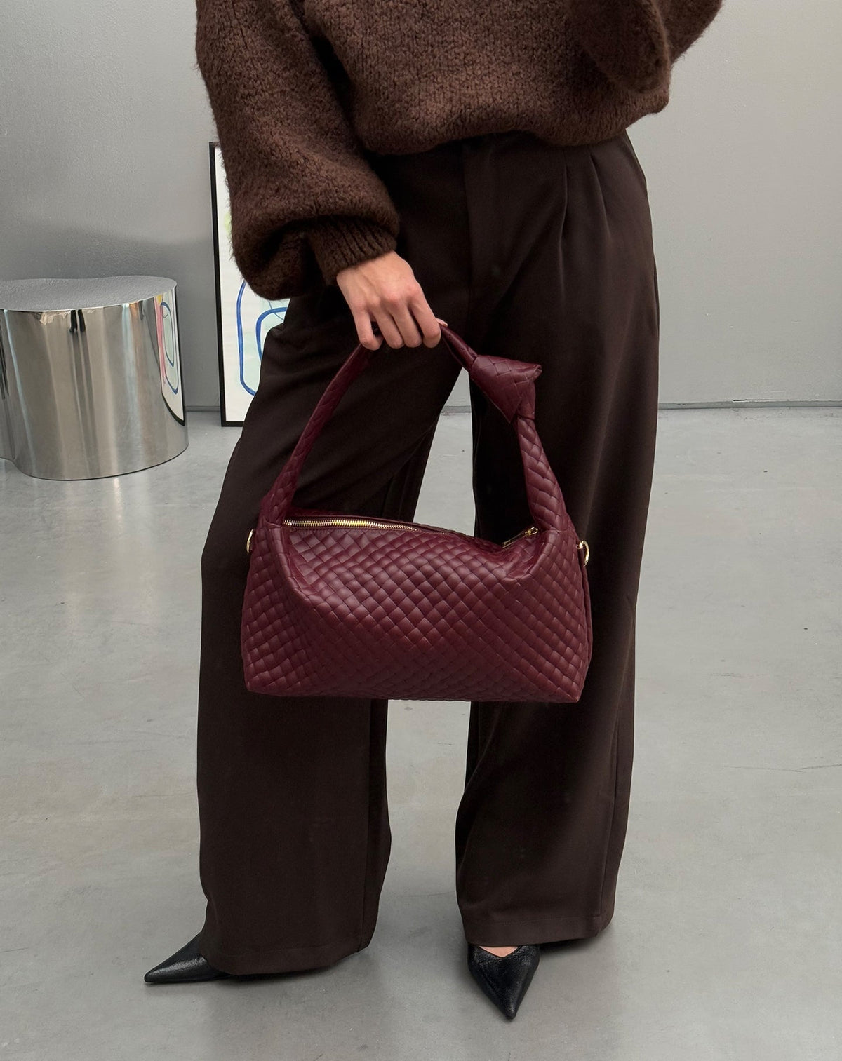 IRIS STRAIGHT LEG PANTALON TALL DONKERBRUIN