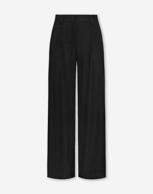VIVIAN VISCOSE PANTALON TALL ZWART