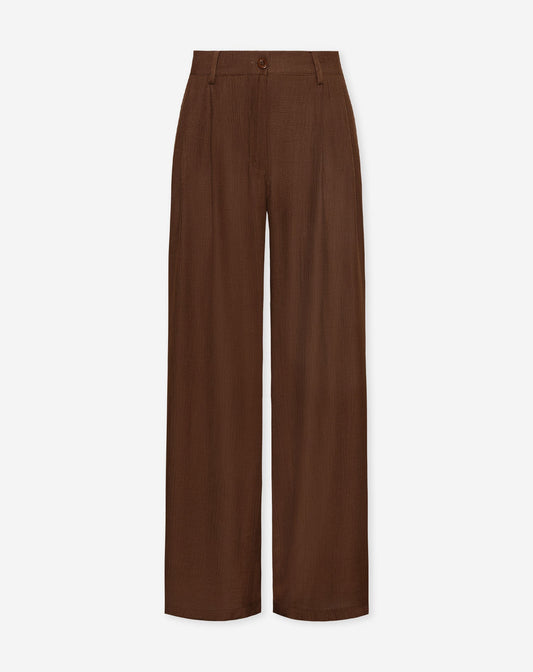 VIVIAN VISCOSE PANTALON TALL BRUIN