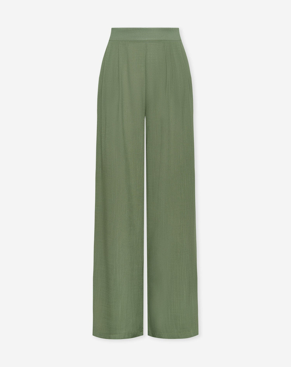 LUNA VISCOSE PANTS TALL OLIJFGROEN