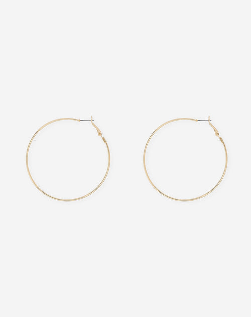 BIG THIN HOOP EARRINGS