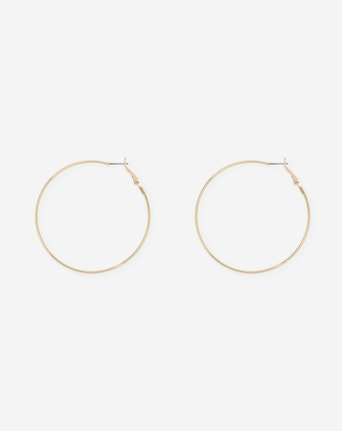 BIG THIN HOOP EARRINGS