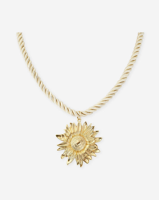 SUNFLOWER CORD NECKLACE BOTERGEEL