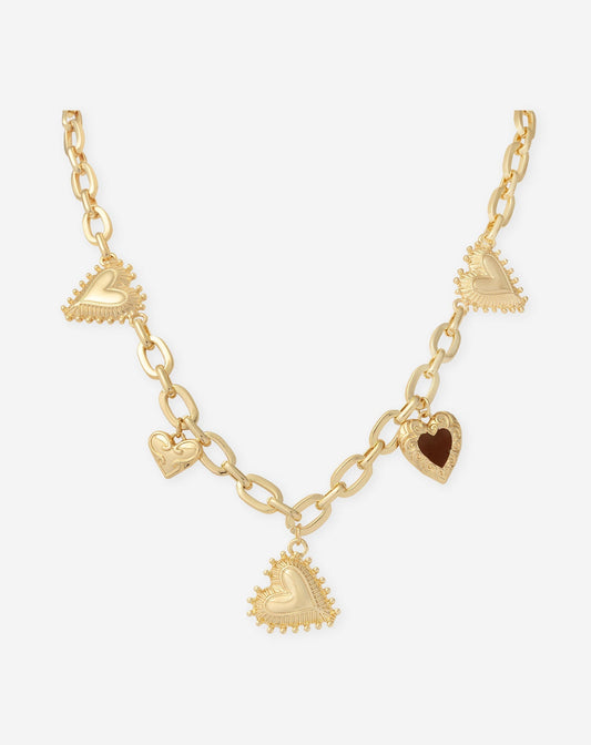 LOLA HEART CHARM NECKLACE