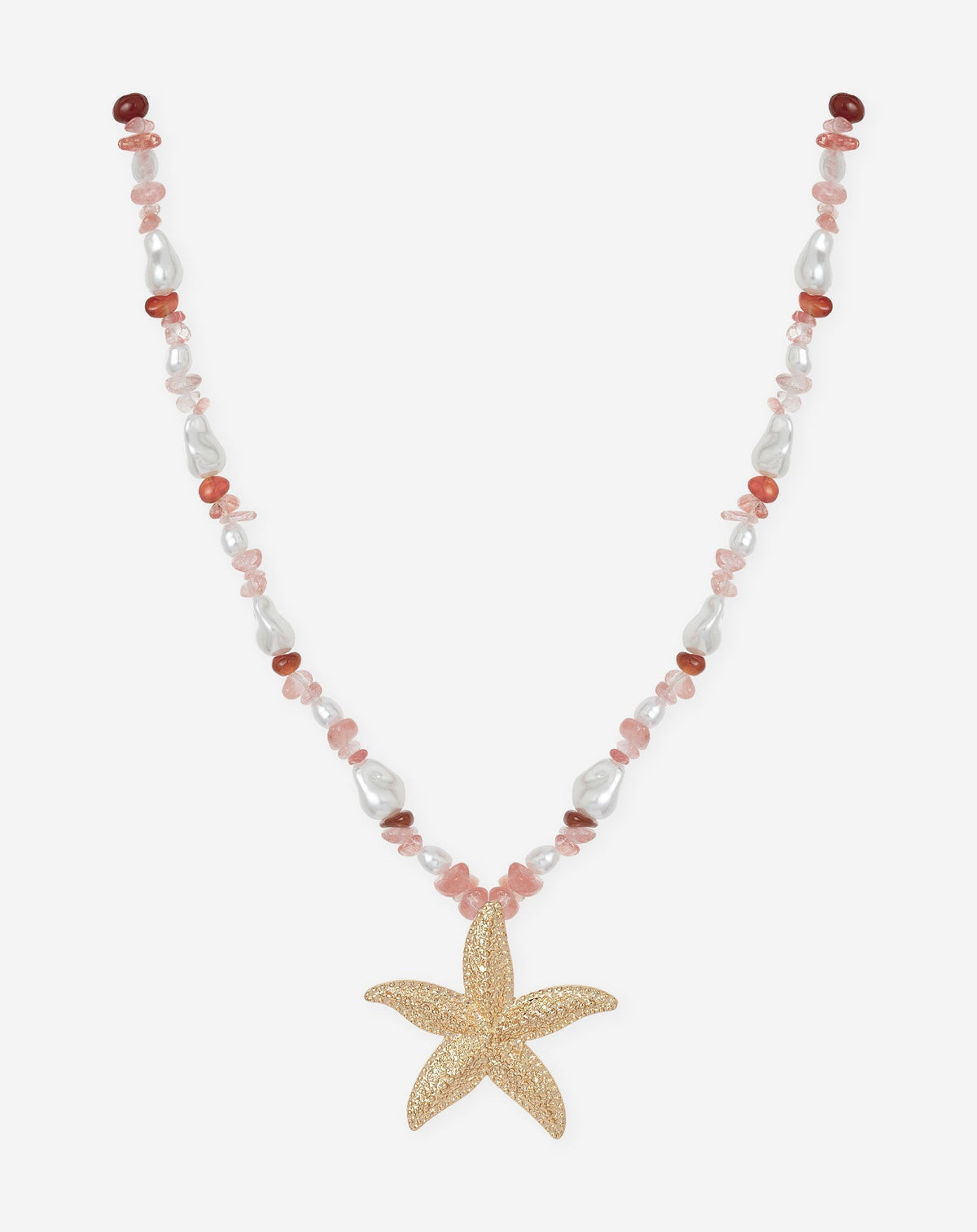 ROSA SEASTAR BEADS NECKLACE ROZE
