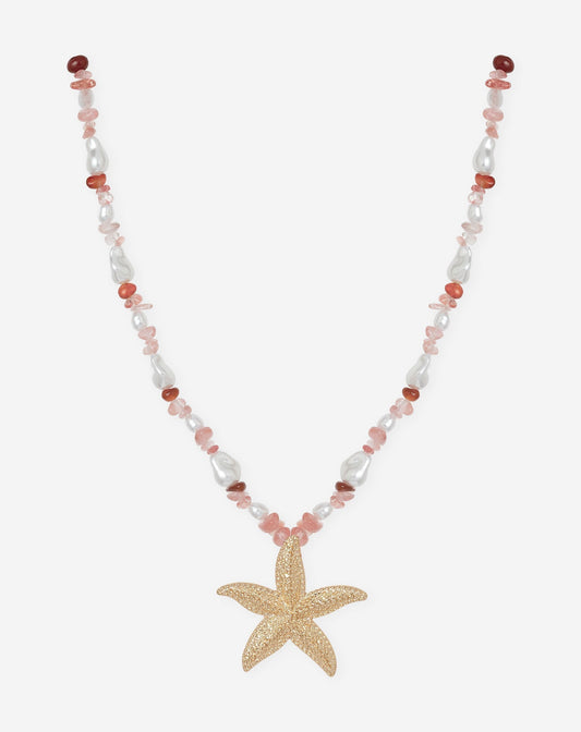 ROSA SEASTAR BEADS NECKLACE ROZE