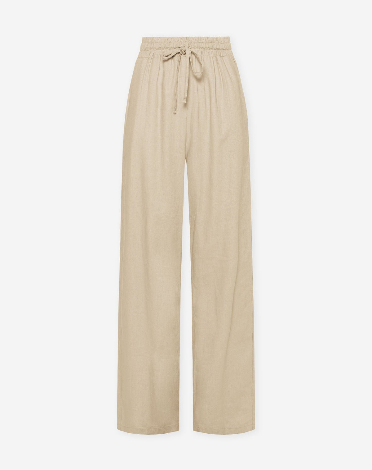 NIA LINEN PANTALON PETITE BEIGE