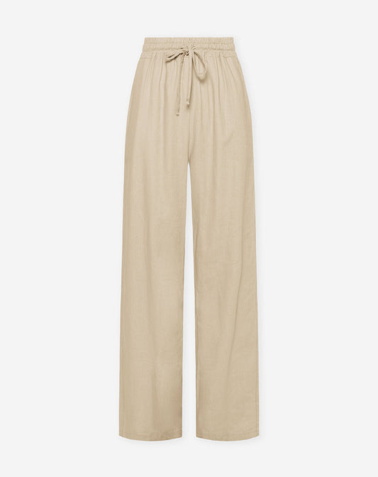 NIA LINEN PANTALON BEIGE