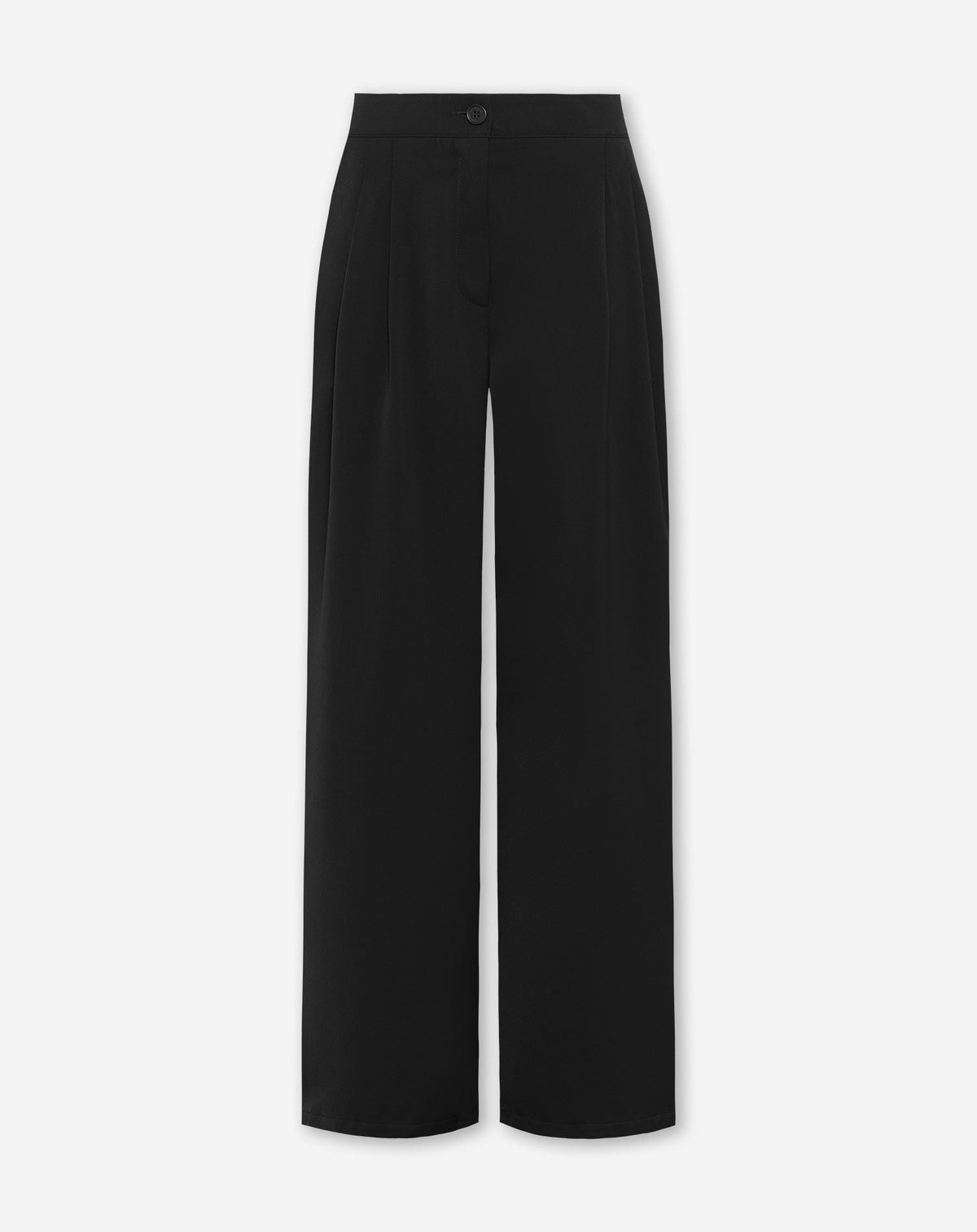 FLO WIDE LEG PLEAT PANTALON PETITE ZWART