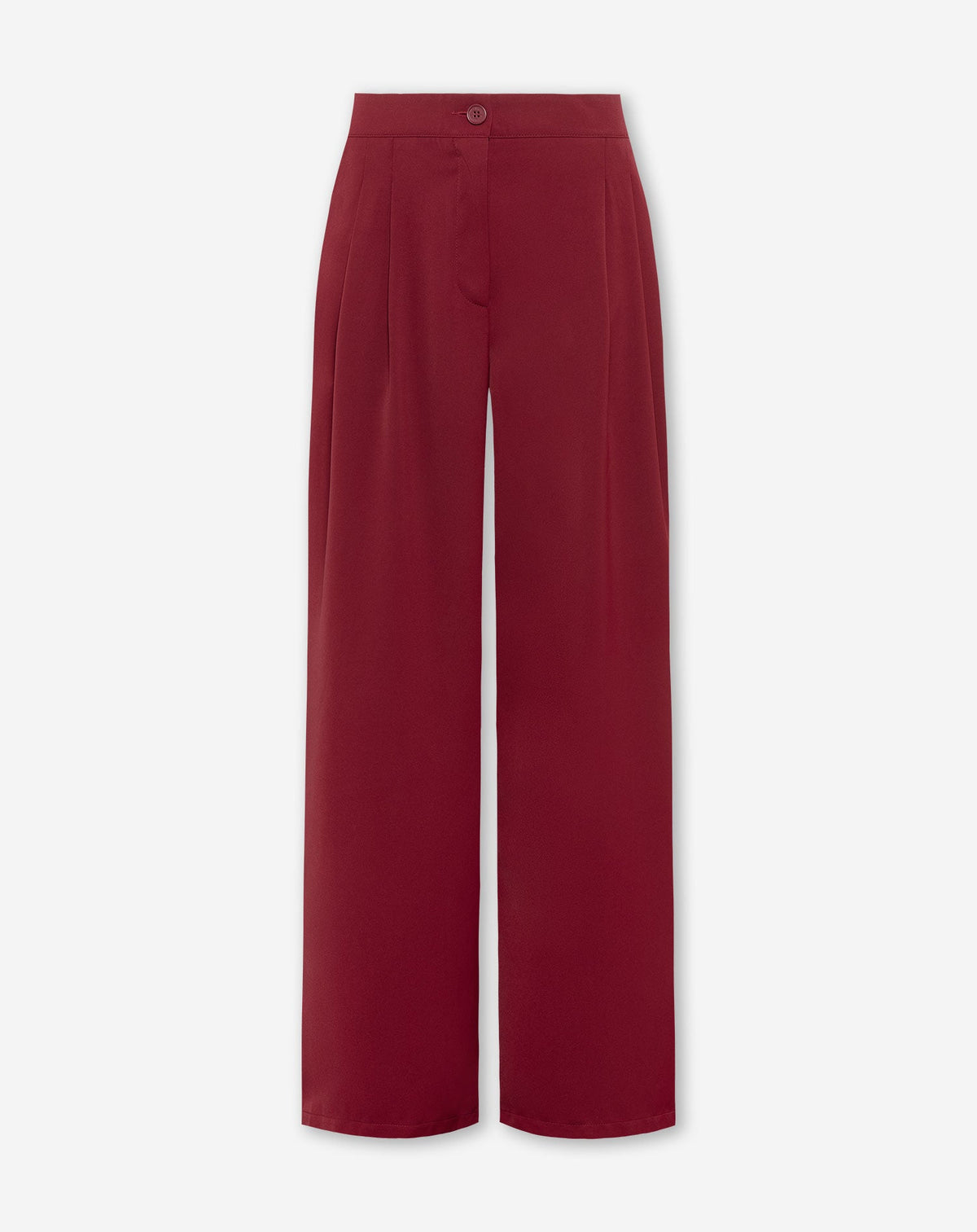 FLO WIDE LEG PLEAT PANTALON TALL BORDEAUX