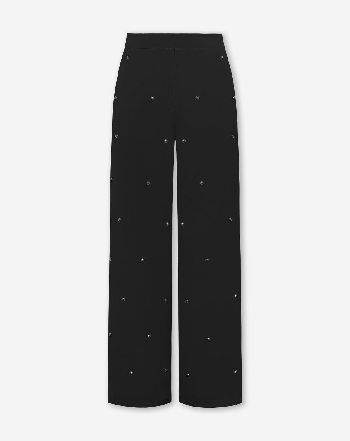 FLO BUBBLE STUD STRAIGHT LEG PANTALON PETITE ZWART