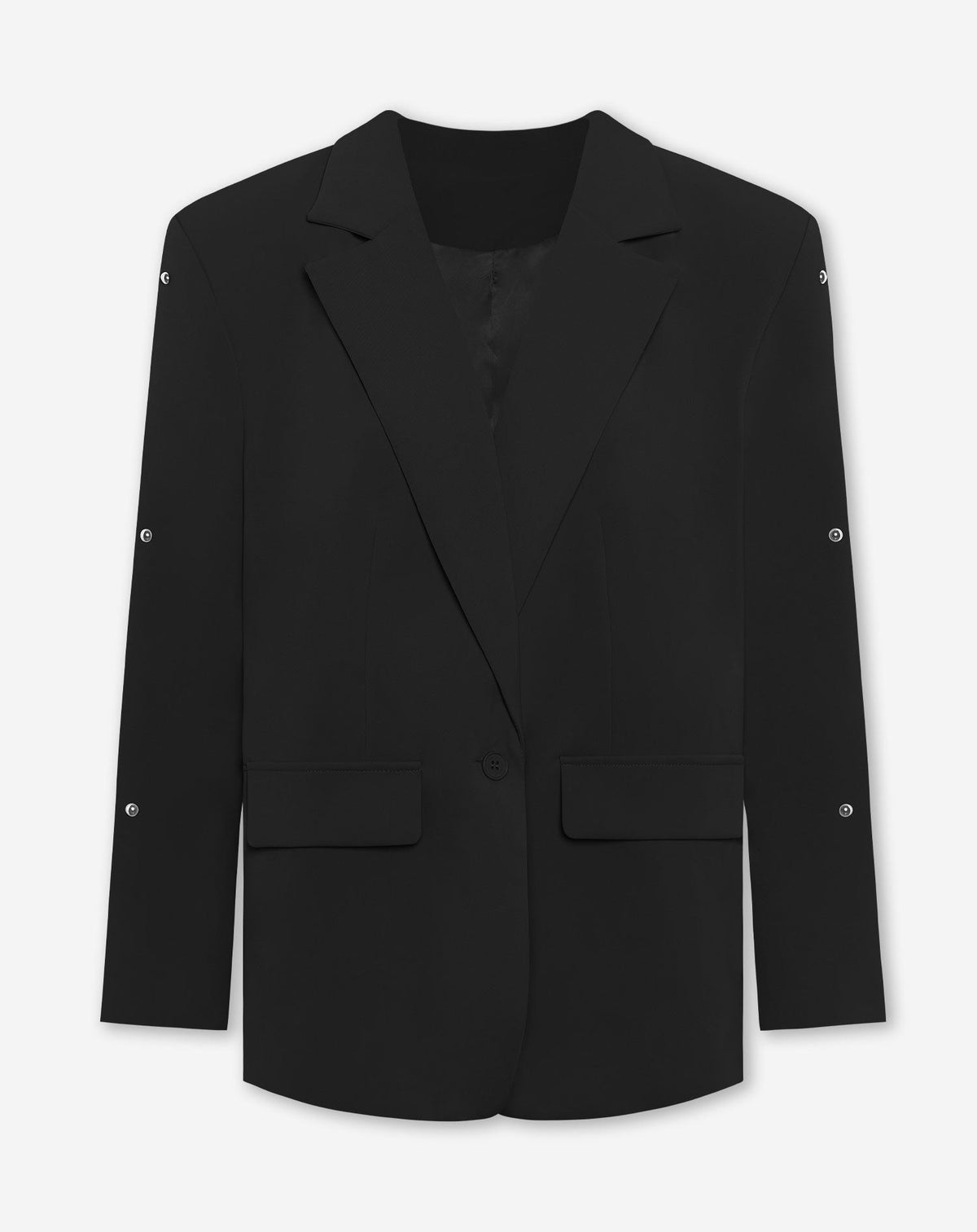 MAINE BUBBLE STUD BLAZER ZWART