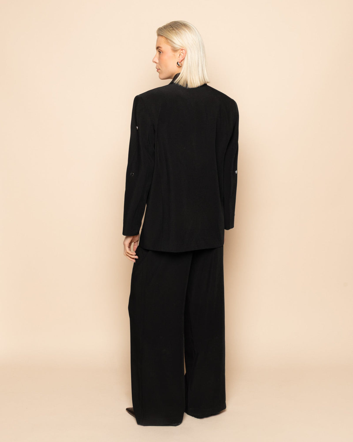 FLO HEART STUD BLAZER ZWART