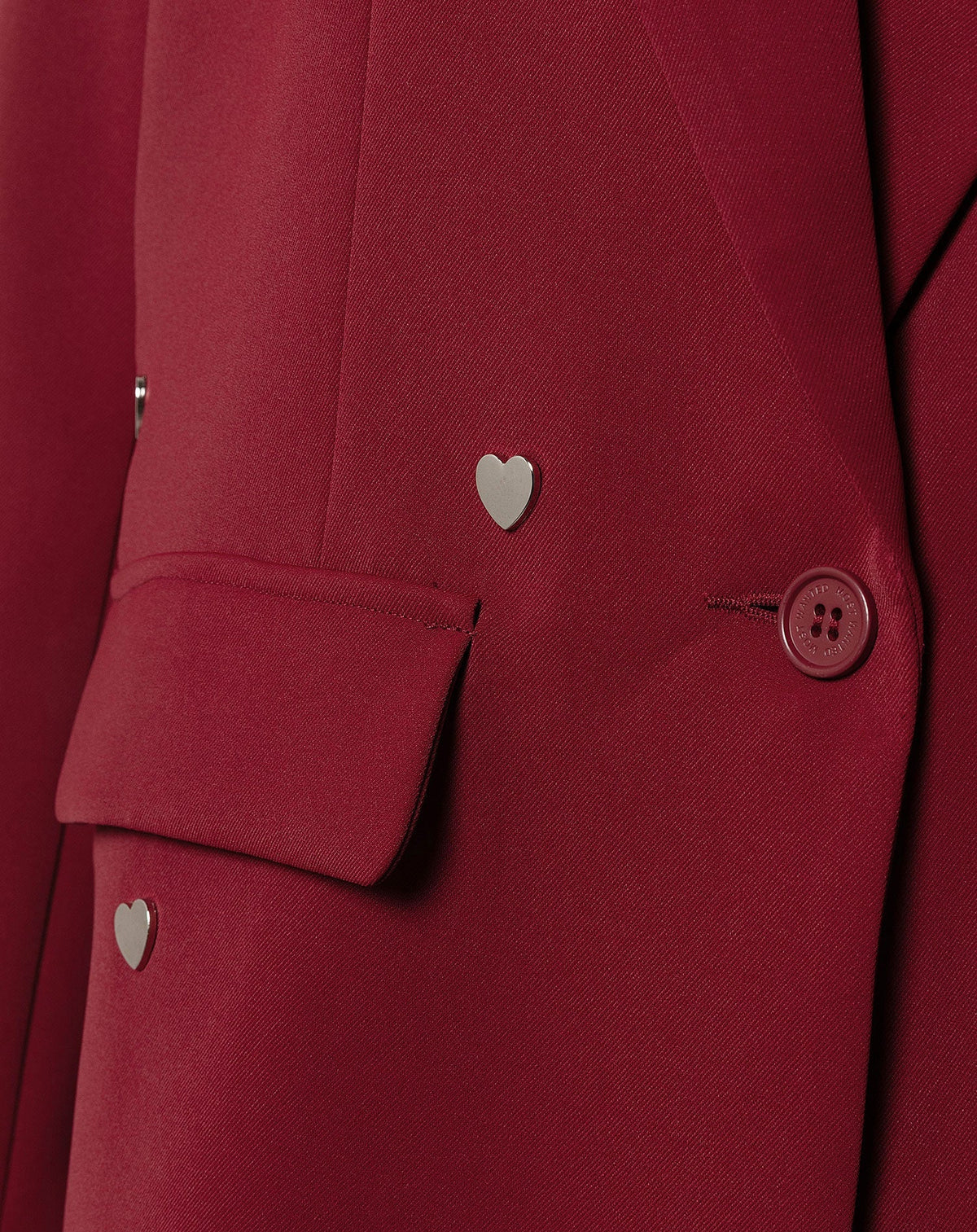 FLO HEART STUD BLAZER BORDEAUX