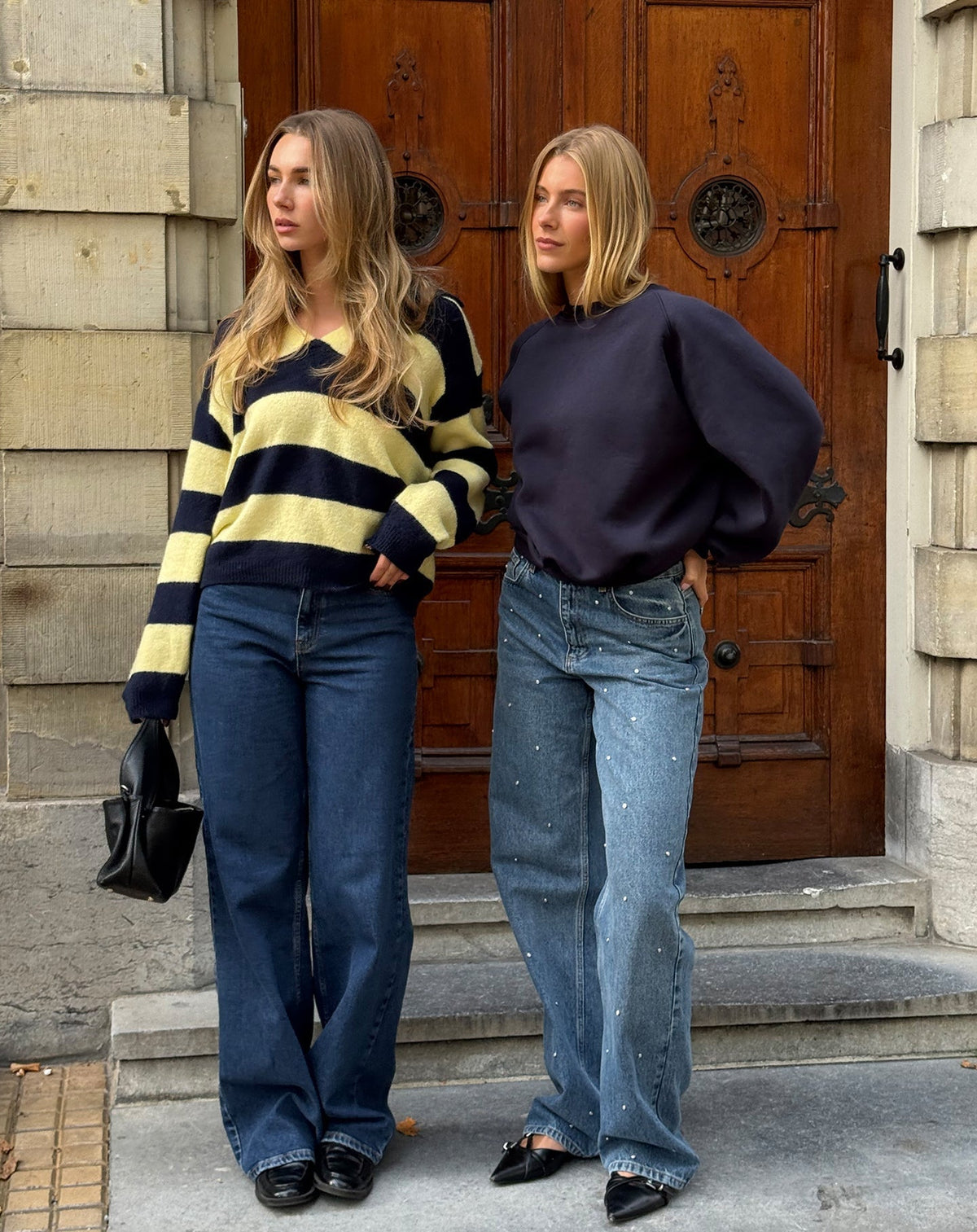 EVA OVERSIZED SWEATER MARINEBLAUW