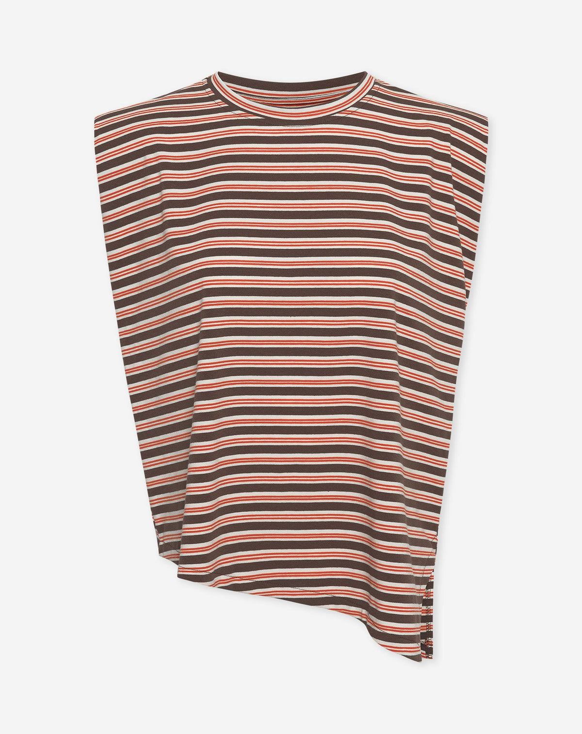 PADDED STRIPE TEE ORANJE