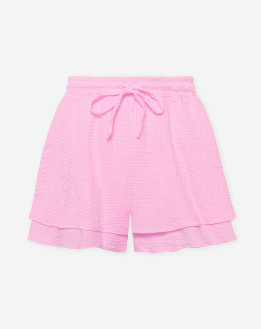 TARA MOUSSELINE SHORTS HARD ROZE