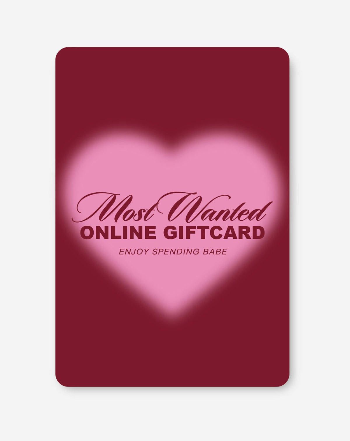 Most Wanted Online Giftcard